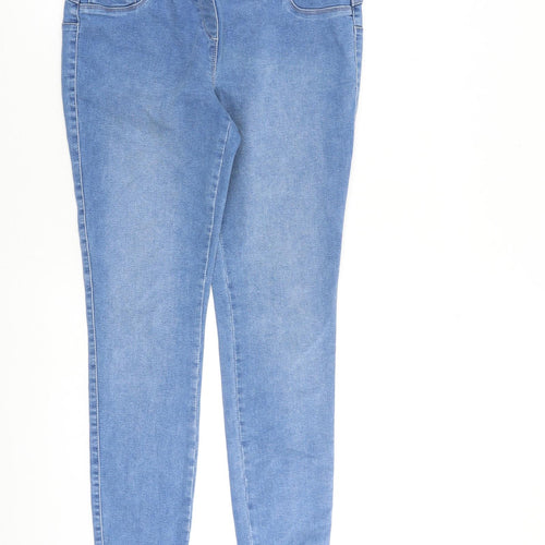 NEXT Womens Blue Cotton Jegging Jeans Size 14 L31 in Regular