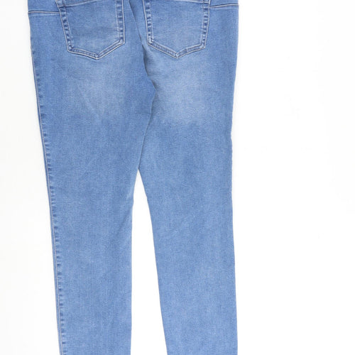 NEXT Womens Blue Cotton Jegging Jeans Size 14 L31 in Regular