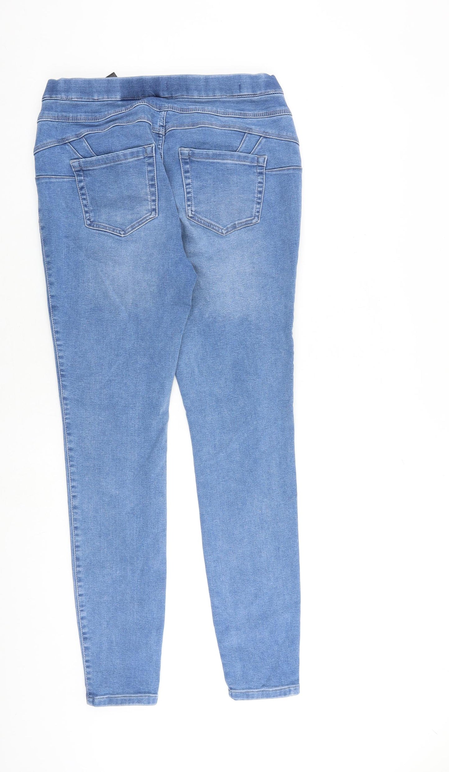 NEXT Womens Blue Cotton Jegging Jeans Size 14 L31 in Regular