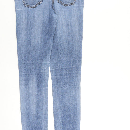 Uniqlo Womens Blue Cotton Skinny Jeans Size 30 in L31 in Slim Zip