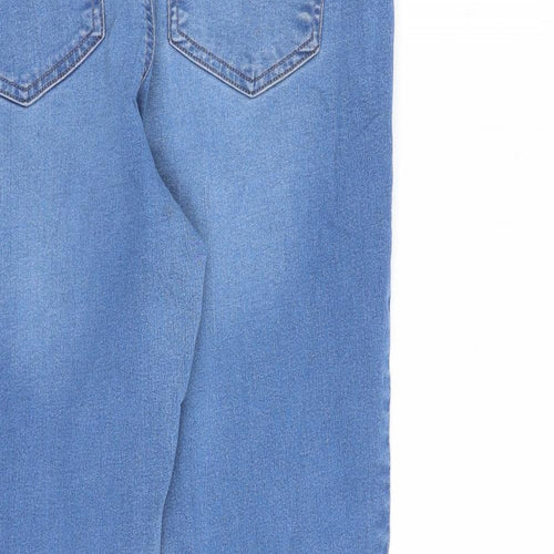 Marks and Spencer Womens Blue Cotton Jegging Jeans Size 16 L26 in Regular