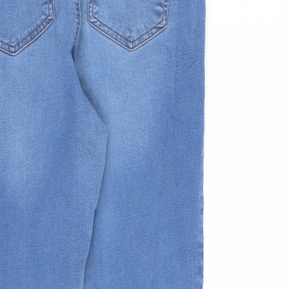 Marks and Spencer Womens Blue Cotton Jegging Jeans Size 16 L26 in Regular