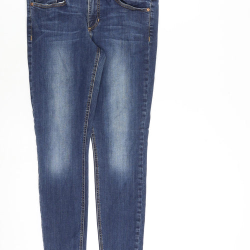 And/Or Womens Blue Cotton Skinny Jeans Size 31 in L30 in Slim Zip