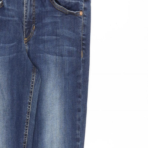 And/Or Womens Blue Cotton Skinny Jeans Size 31 in L30 in Slim Zip