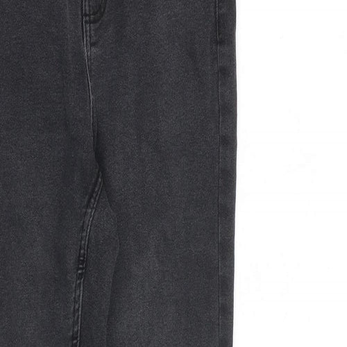 Pieces Womens Grey Cotton Skinny Jeans Size XS L25 in Regular Zip