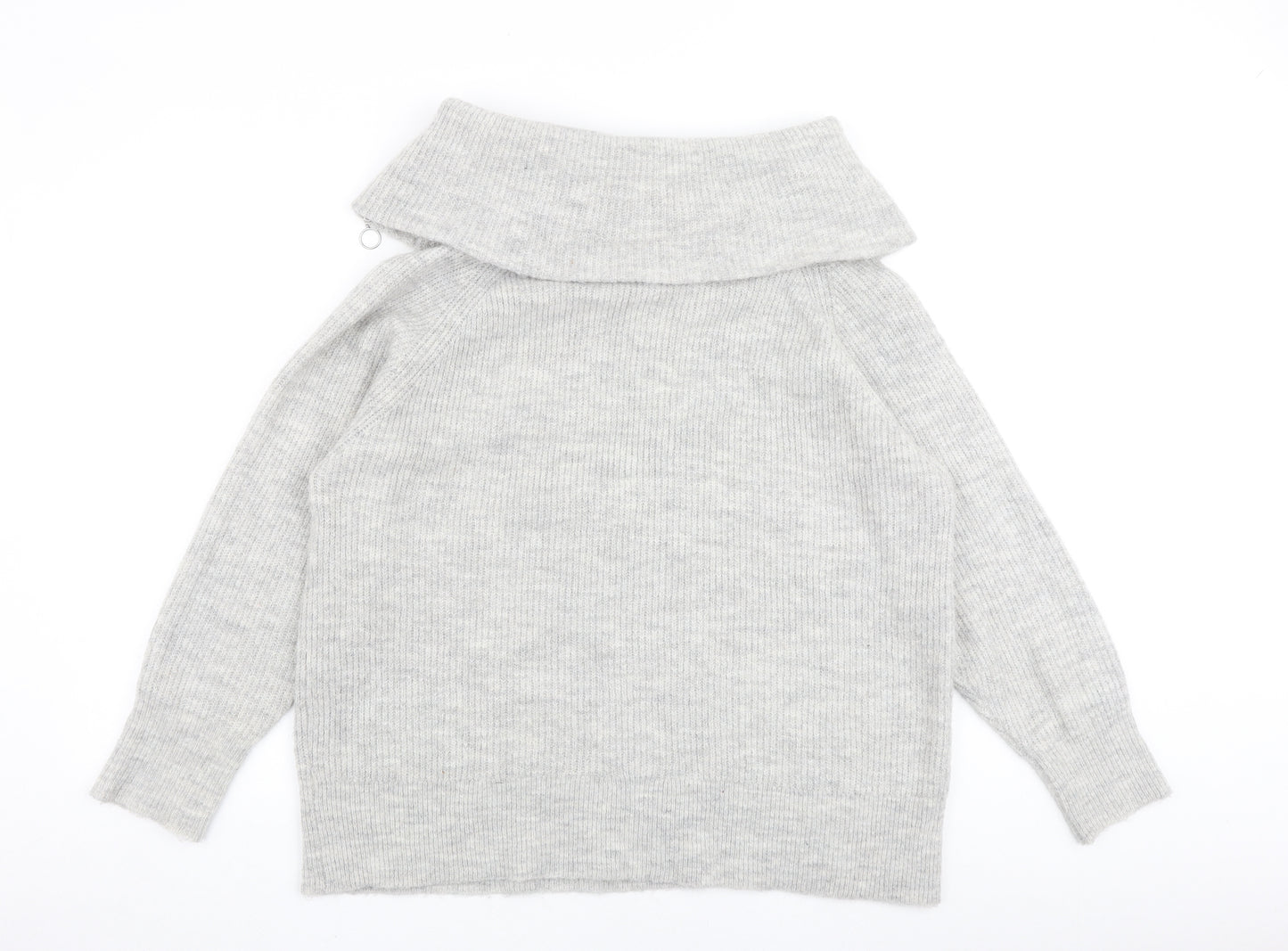 Roman Womens Grey Roll Neck Acrylic Pullover Jumper Size 20