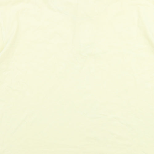 Kirkland Mens Yellow Cotton Polo Size XL Collared Button