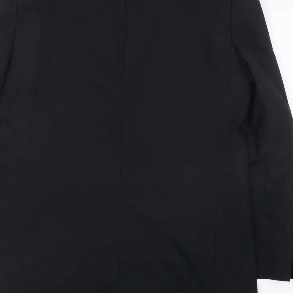 Marks and Spencer Mens Black Polyester Tuxedo Suit Jacket Size 40 Regular