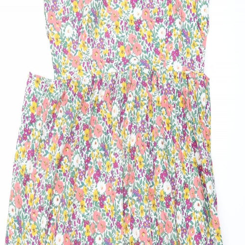 Nasty Gal Womens Multicoloured Floral Cotton Maxi Size 10 Halter Zip