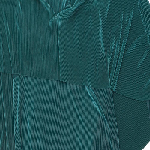 ASOS Womens Green Polyester A-Line Size 16 Round Neck Pullover