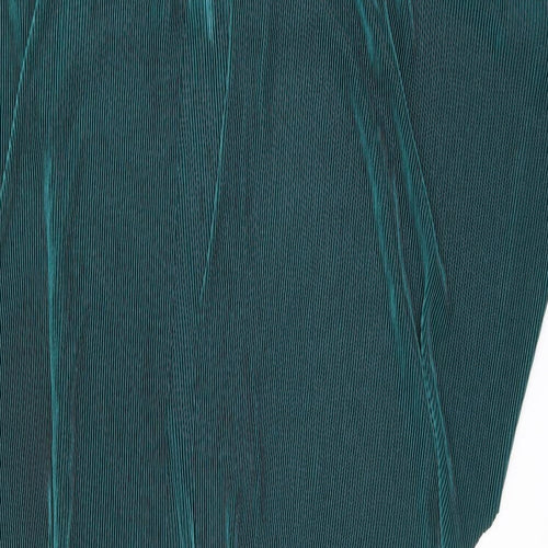 ASOS Womens Green Polyester A-Line Size 16 Round Neck Pullover