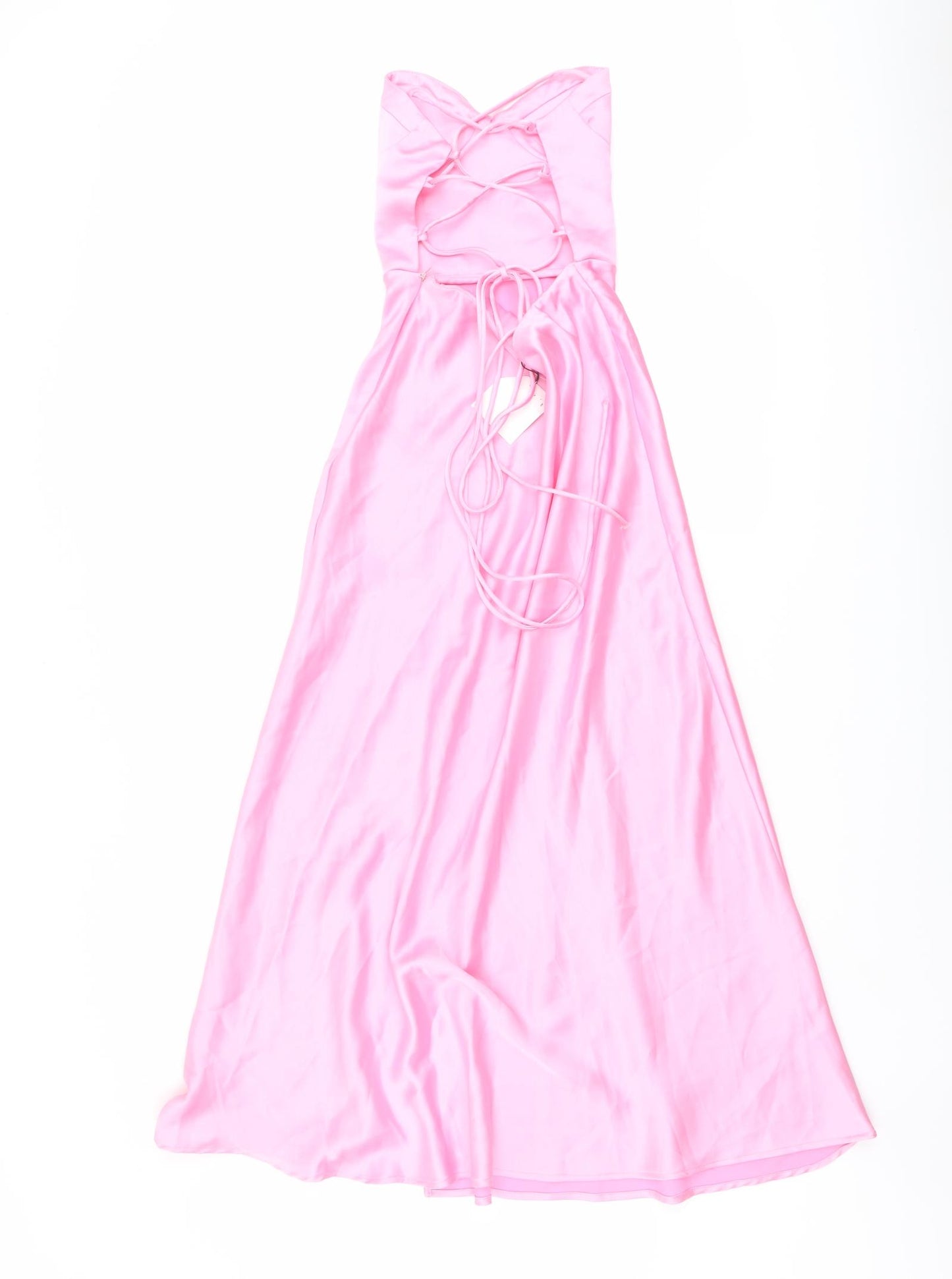 Zara Womens Pink Polyester Ball Gown Size XS Sweetheart Zip
