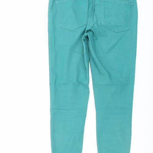 Marks and Spencer Womens Green Cotton Jegging Jeans Size 8 L27 in Regular