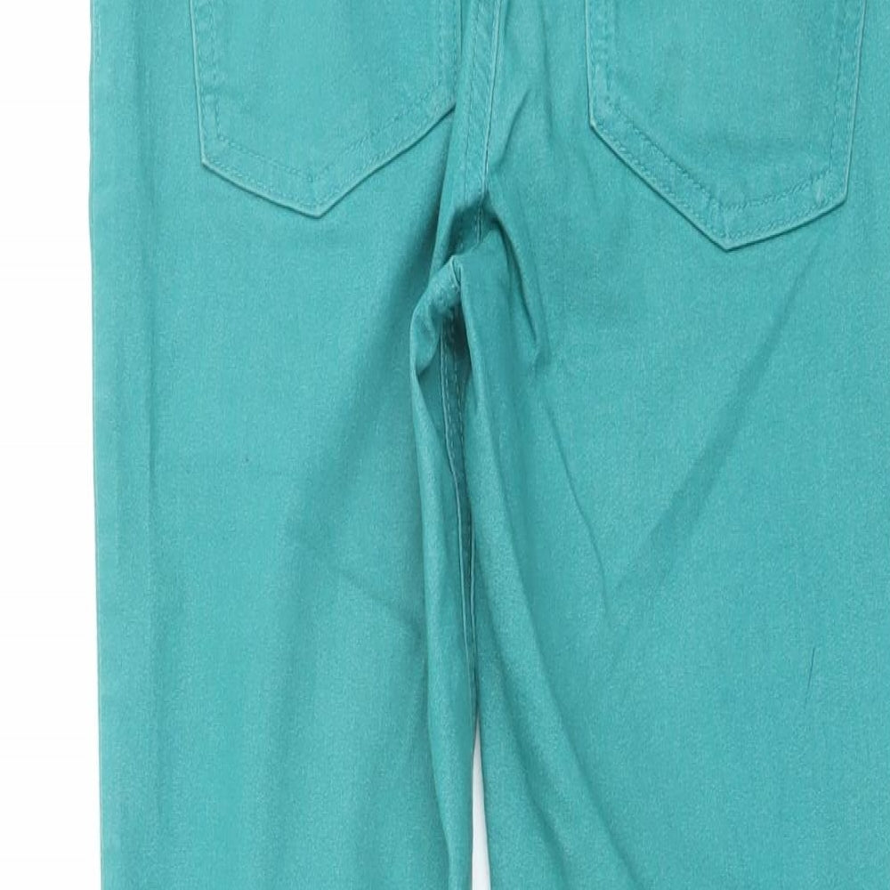 Marks and Spencer Womens Green Cotton Jegging Jeans Size 8 L27 in Regular