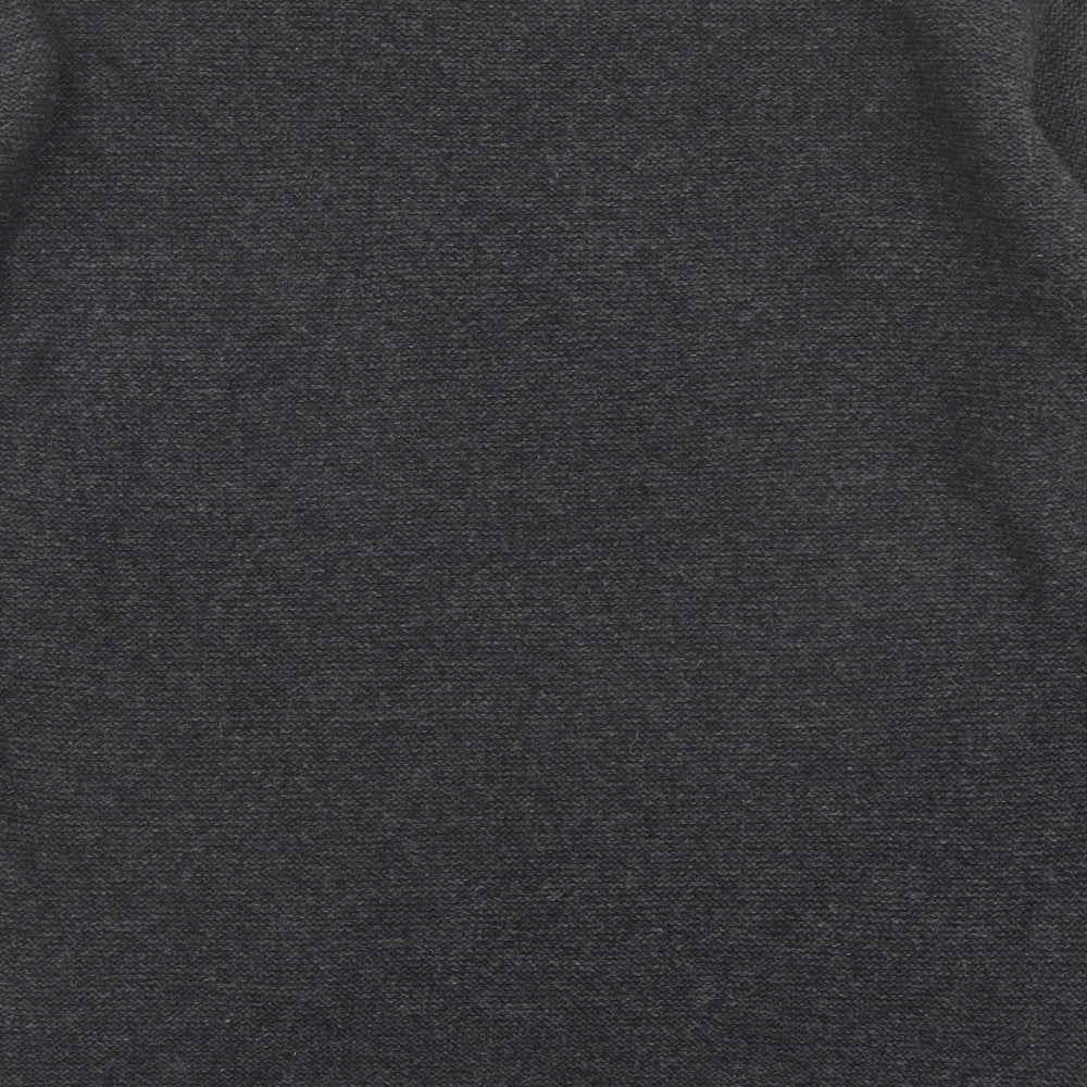 Seasalt Mens Grey Round Neck Wool Pullover Jumper Size M Long Sleeve