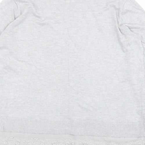 RJR.John Rocha Womens Blue Round Neck Viscose Pullover Jumper Size 12
