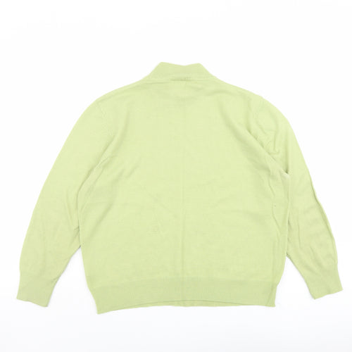 Eastex Womens Green High Neck Acrylic Pullover Jumper Size 16