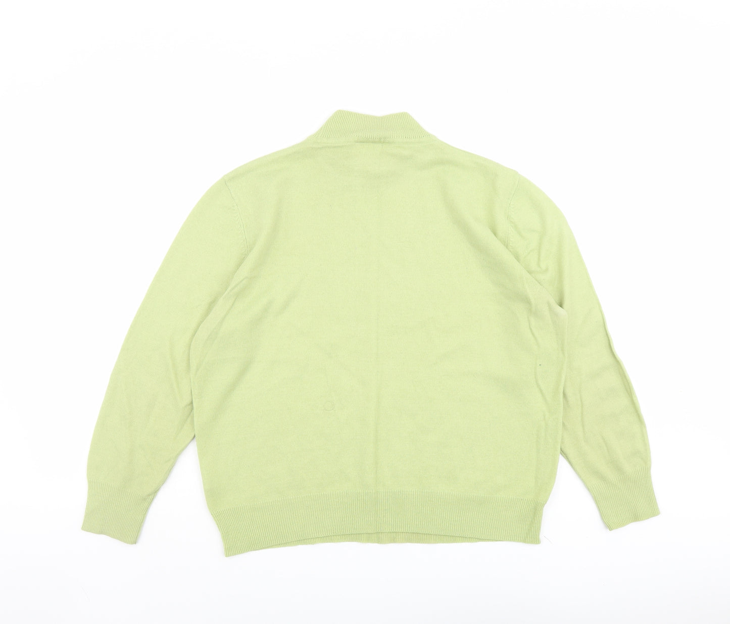 Eastex Womens Green High Neck Acrylic Pullover Jumper Size 16