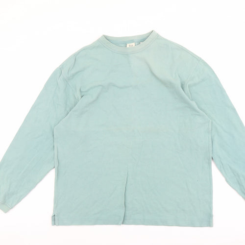 Gap Mens Green Cotton Pullover Sweatshirt Size L