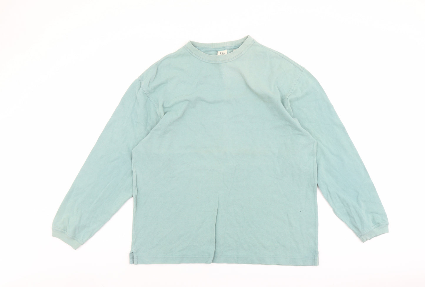 Gap Mens Green Cotton Pullover Sweatshirt Size L