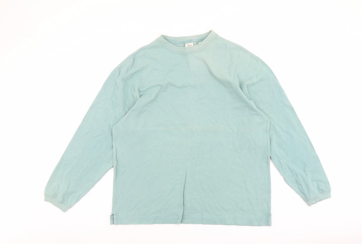 Gap Mens Green Cotton Pullover Sweatshirt Size L