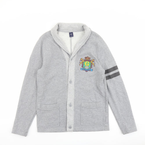 Gap Mens Grey Cotton Cardigan Sweatshirt Size M