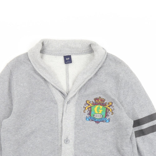 Gap Mens Grey Cotton Cardigan Sweatshirt Size M