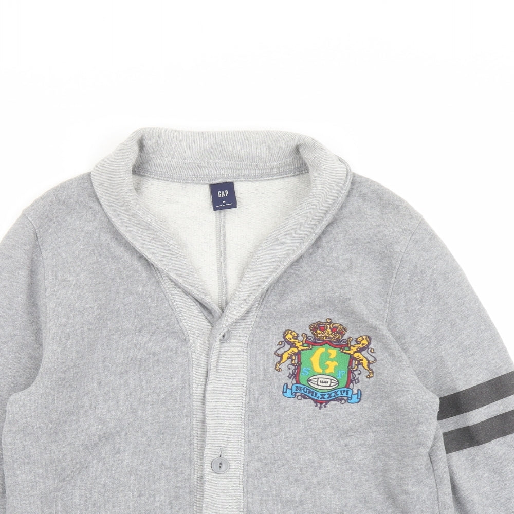 Gap Mens Grey Cotton Cardigan Sweatshirt Size M