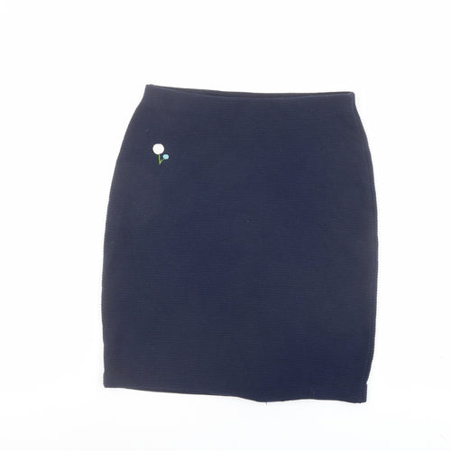 New Look Womens Blue Polyester Bandage Skirt Size 8