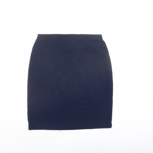 New Look Womens Blue Polyester Bandage Skirt Size 8
