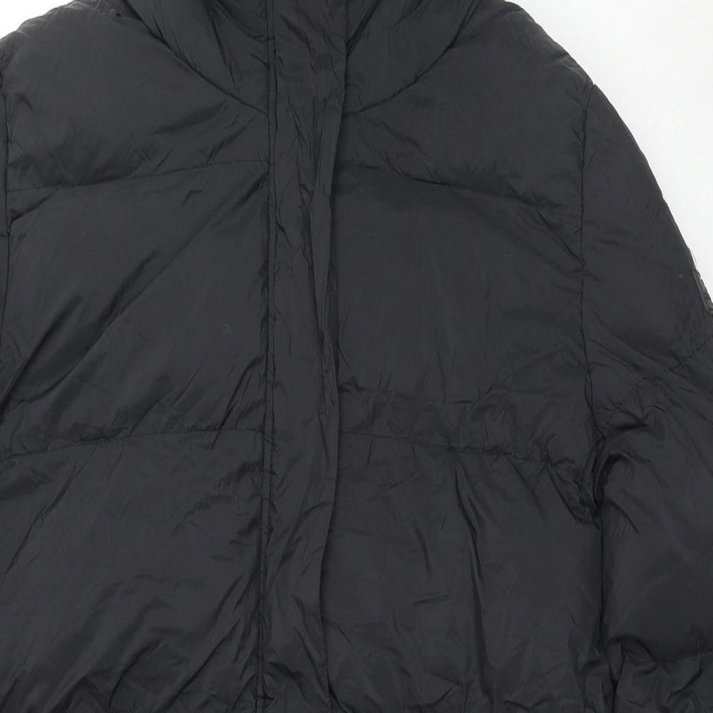 Crosshatch Womens Black Quilted Coat Size 20 Zip