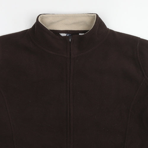 EWM Womens Brown Jacket Size 14 Zip - Size 14-16