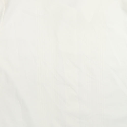 St Michael Womens White Polyester Basic Button-Up Size 16 Collared