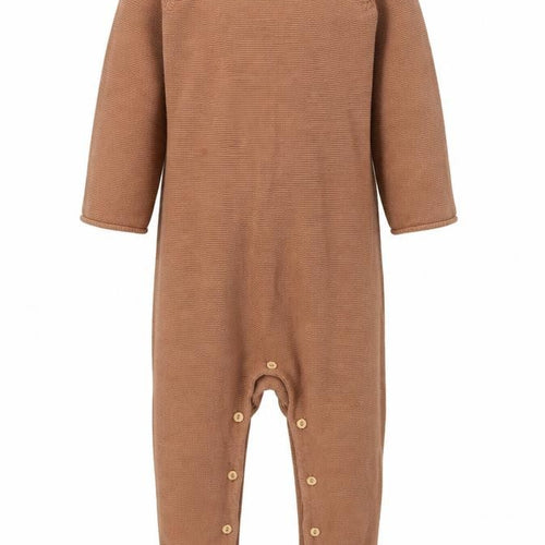 H&M Boys Brown Cotton Babygrow One-Piece Size 24 Months Button