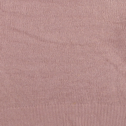 New Look Womens Pink Round Neck Acrylic Pullover Jumper Size M