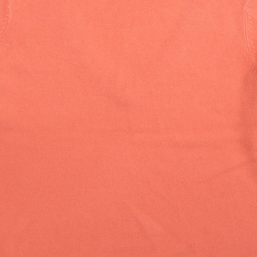 BHS Womens Pink V-Neck Acrylic Pullover Jumper Size 14