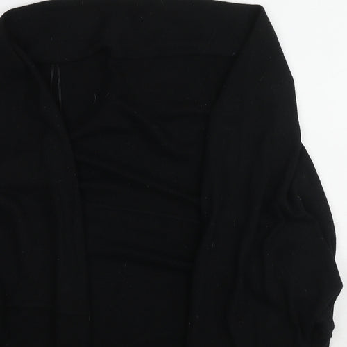 Topshop Womens Black Boat Neck Acrylic Pullover Jumper Size 8