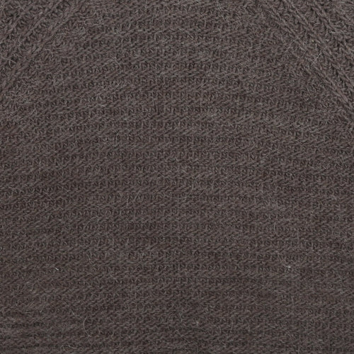 Oui Womens Brown Round Neck Acrylic Cardigan Jumper Size 14