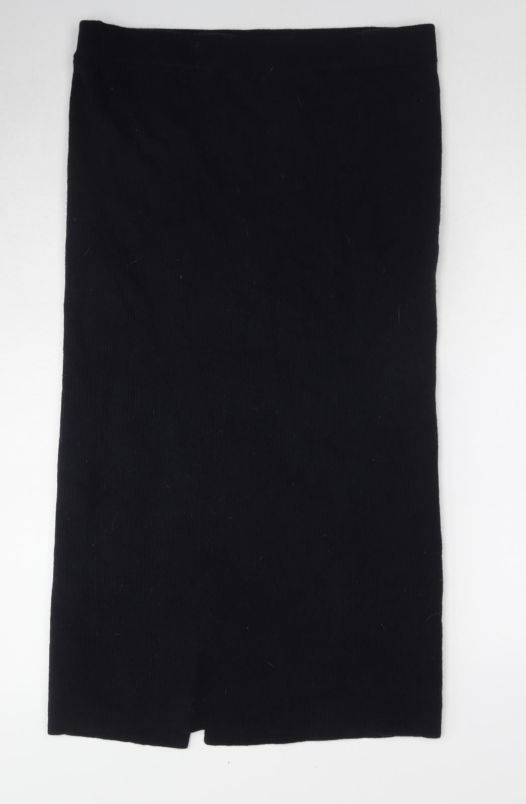 Toast Womens Blue Wool A-Line Skirt Size 16