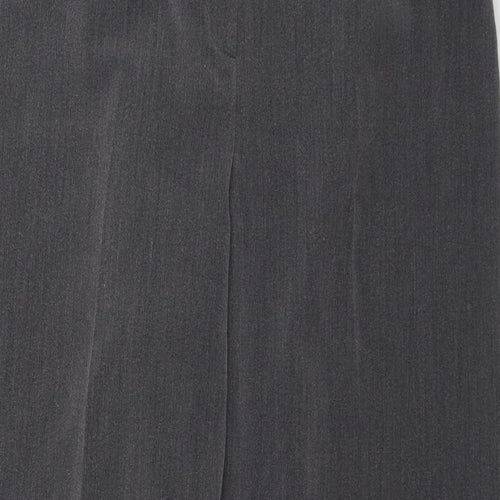 Maine Womens Grey Polyester Trousers Size 14 L27 in Regular Zip