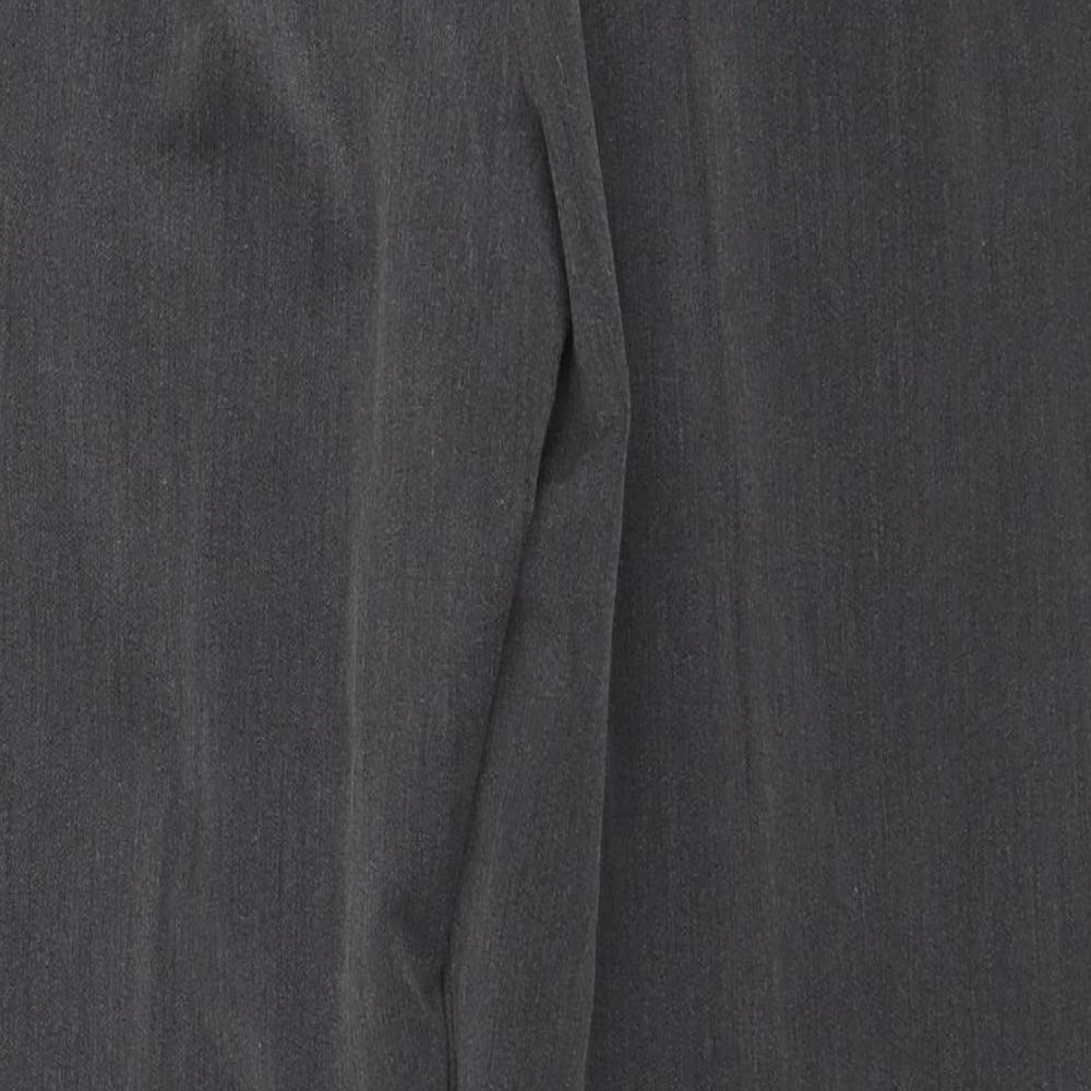 Maine Womens Grey Polyester Trousers Size 14 L27 in Regular Zip