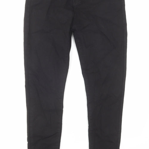 Denim Wise Womens Black Cotton Skinny Jeans Size 12 L25 in Regular Zip