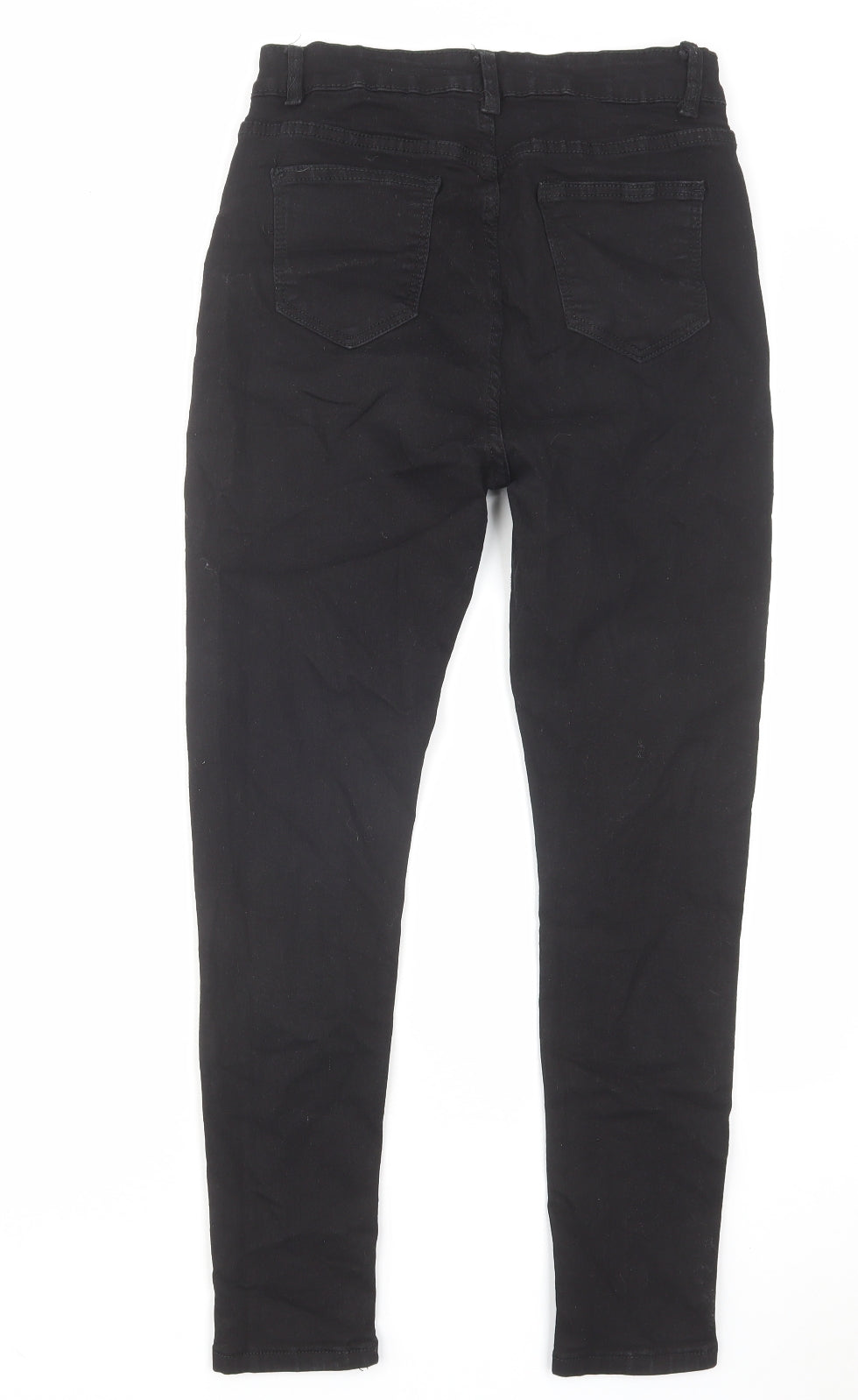 Denim Wise Womens Black Cotton Skinny Jeans Size 12 L25 in Regular Zip
