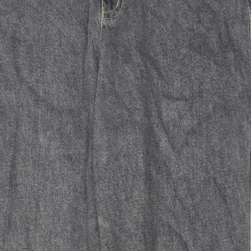 Moda Berri Womens Grey Cotton Tapered Jeans Size 12 L30 in Regular Zip