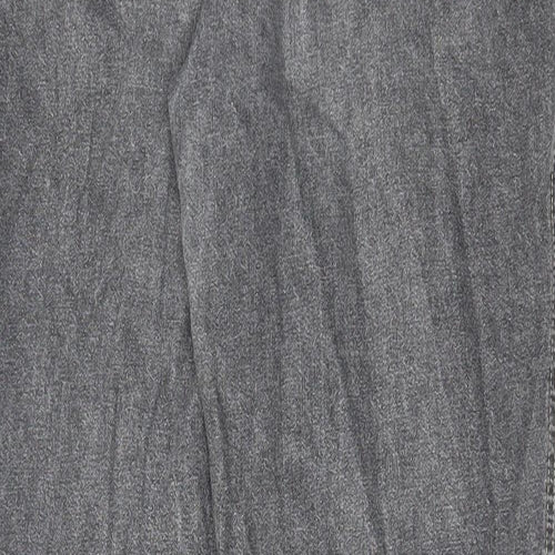 Moda Berri Womens Grey Cotton Tapered Jeans Size 12 L30 in Regular Zip