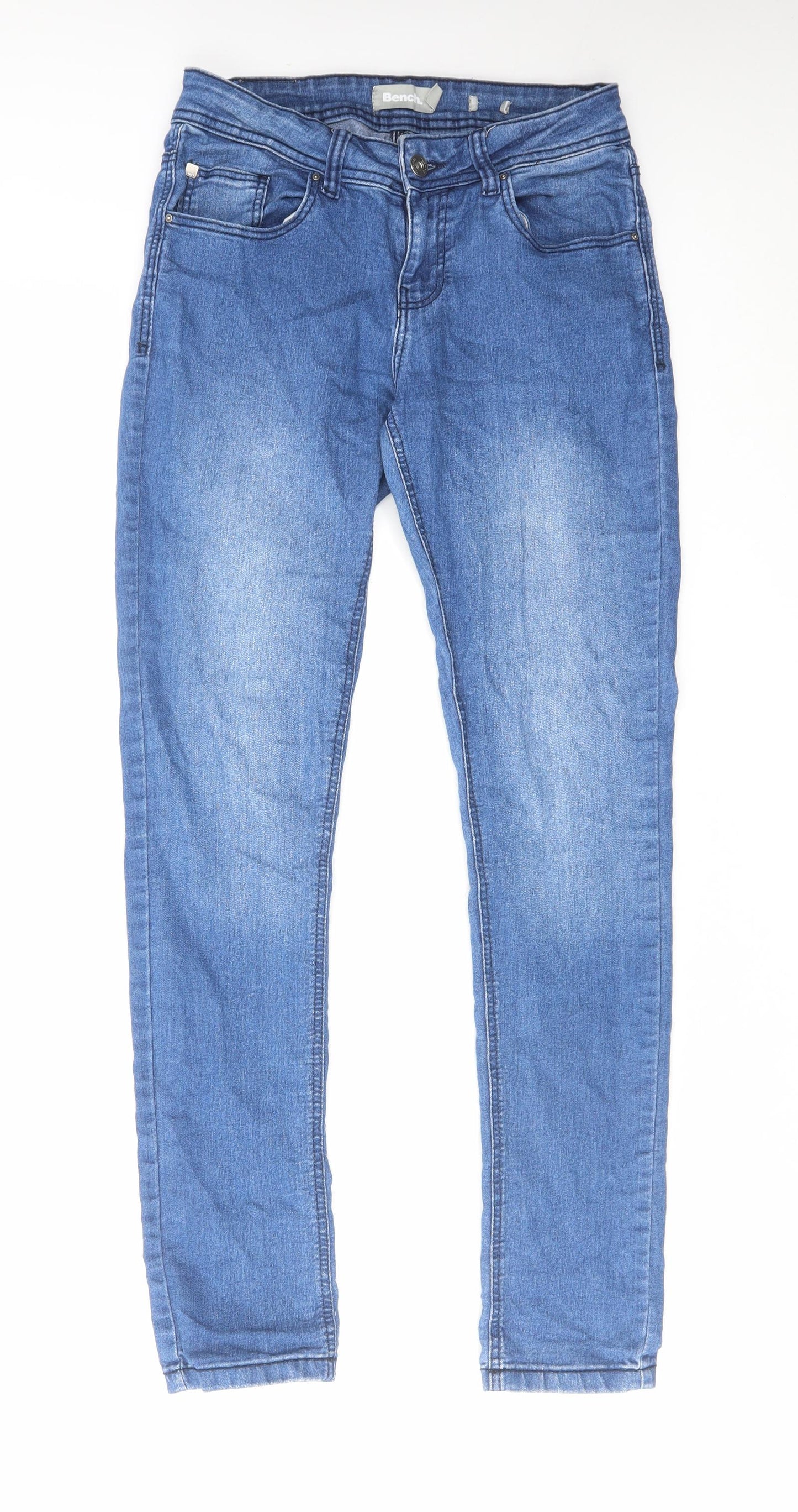 Bench Womens Blue Cotton Skinny Jeans Size 27 in L32 in Regular Zip