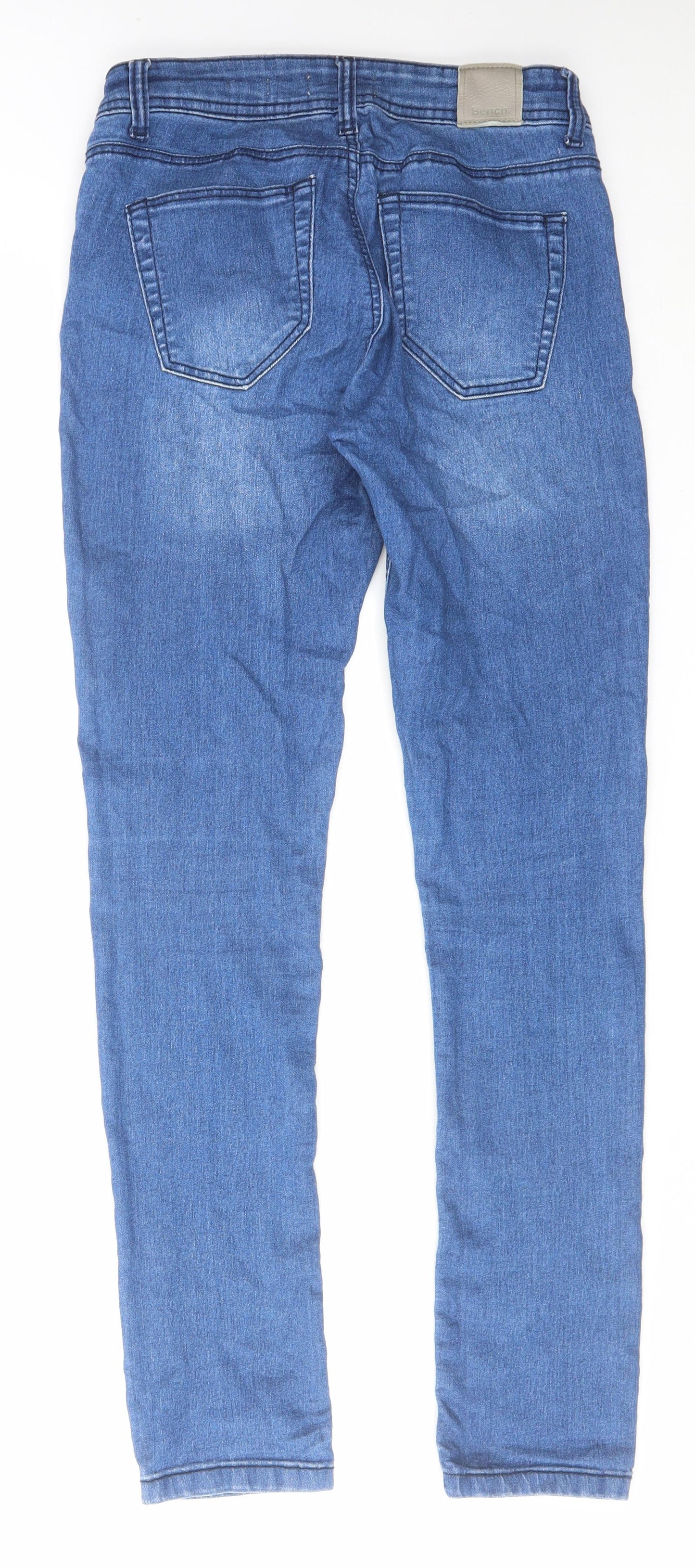 Bench Womens Blue Cotton Skinny Jeans Size 27 in L32 in Regular Zip