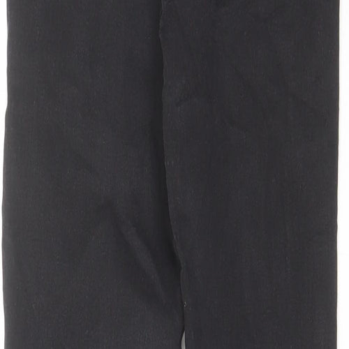 Marks and Spencer Womens Black Cotton Skinny Jeans Size 8 L27 in Regular Zip