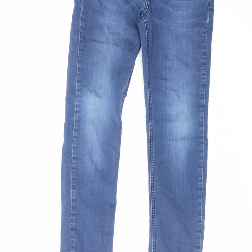 Johnnie B Womens Blue Cotton Skinny Jeans Size 24 in L25 in Regular Zip