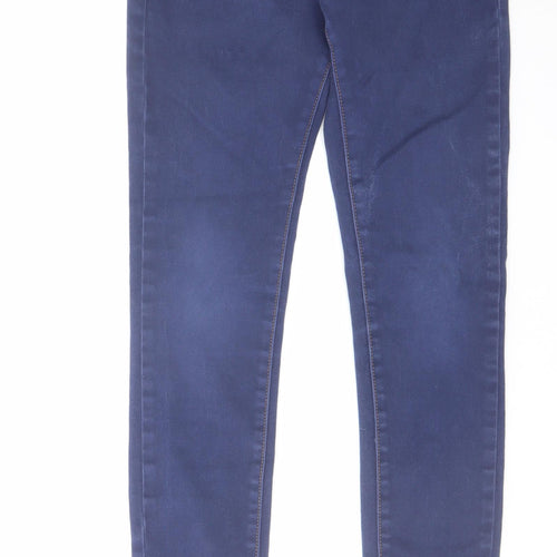 R.Display Womens Blue Cotton Skinny Jeans Size 8 L32 in Regular Zip
